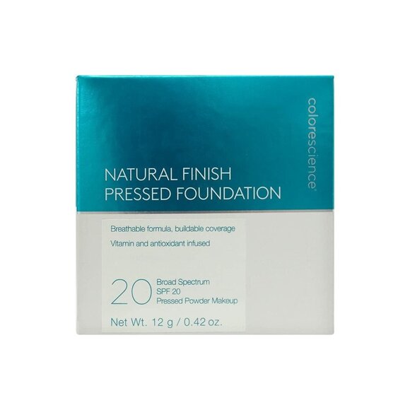 Skin Care Colorescience Natural Finish Pressed Foundation 0.21 oz SPF 20 Tan Nat - Picture 1 of 4